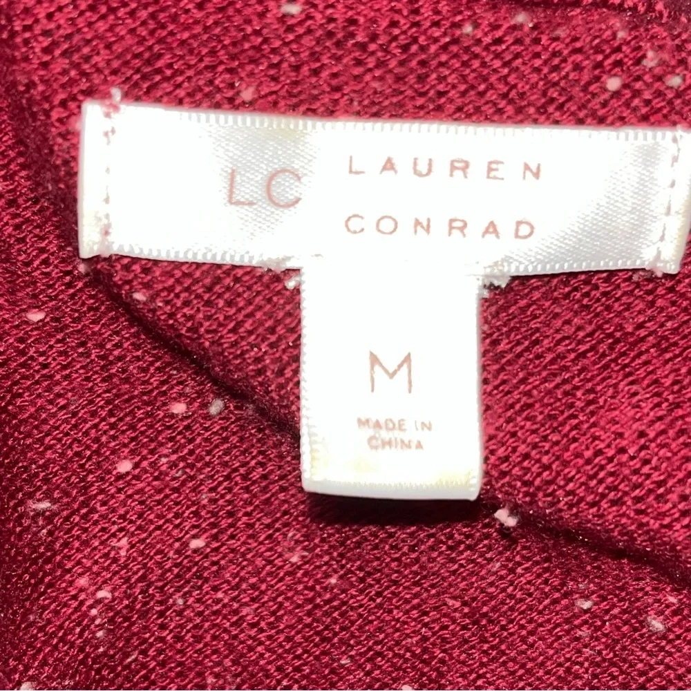 LC Lauren‎ Conrad Long Sleeve Bottom Front Tie Sweater Size Medium